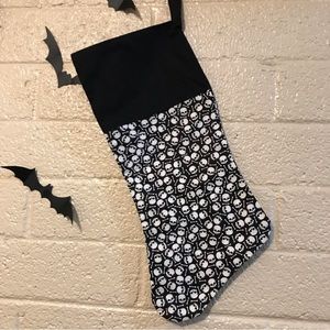 Gothic Halloween Stocking Skull Roses